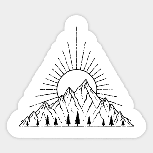 Triangular Sunshine Sticker